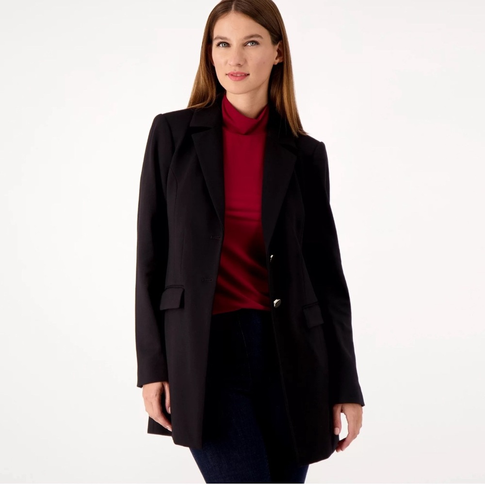 (A9) NWOT Dennis Basso | Black Blazer